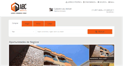 Desktop Screenshot of abcimoveisabc.com.br
